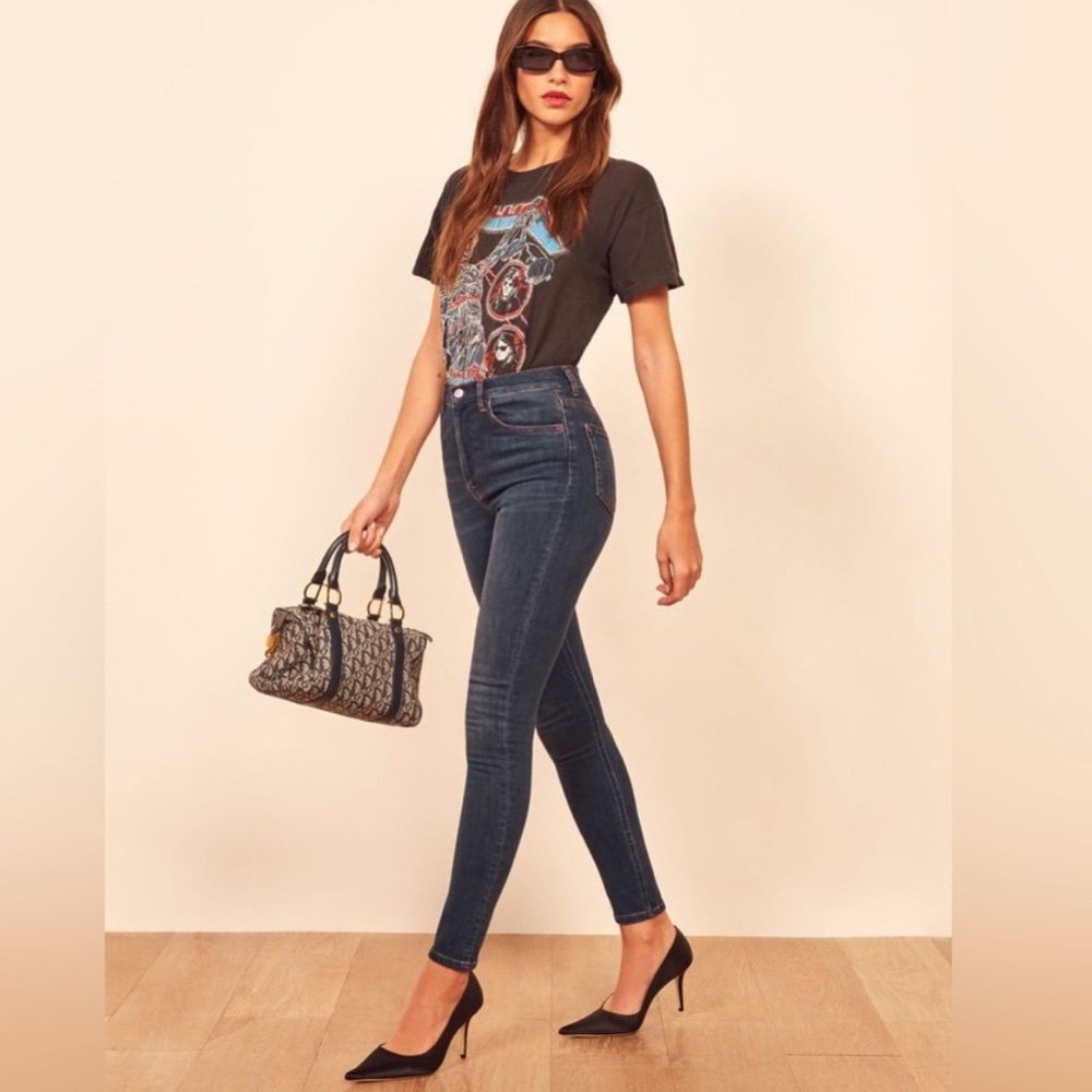 Reformation Harper High Rise Skinny Jeans Neris Wash Size 30